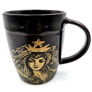 Starbucks 2012 Mug Mermaid Siren Logo New Bone China Cup 12 oz Coffee Tea Brown